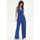 Rinascimento jumpsuit met ceintuur - blauw