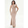 Rinascimento maxi jurk beige