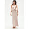 Rinascimento maxi jurk beige