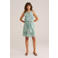 WE Fashion zomerjurk met paisley print groen