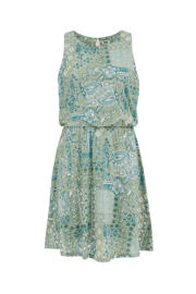 thumbnail: WE Fashion zomerjurk met paisley print groen
