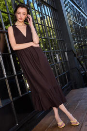 thumbnail: WE Fashion maxi jurk bruin