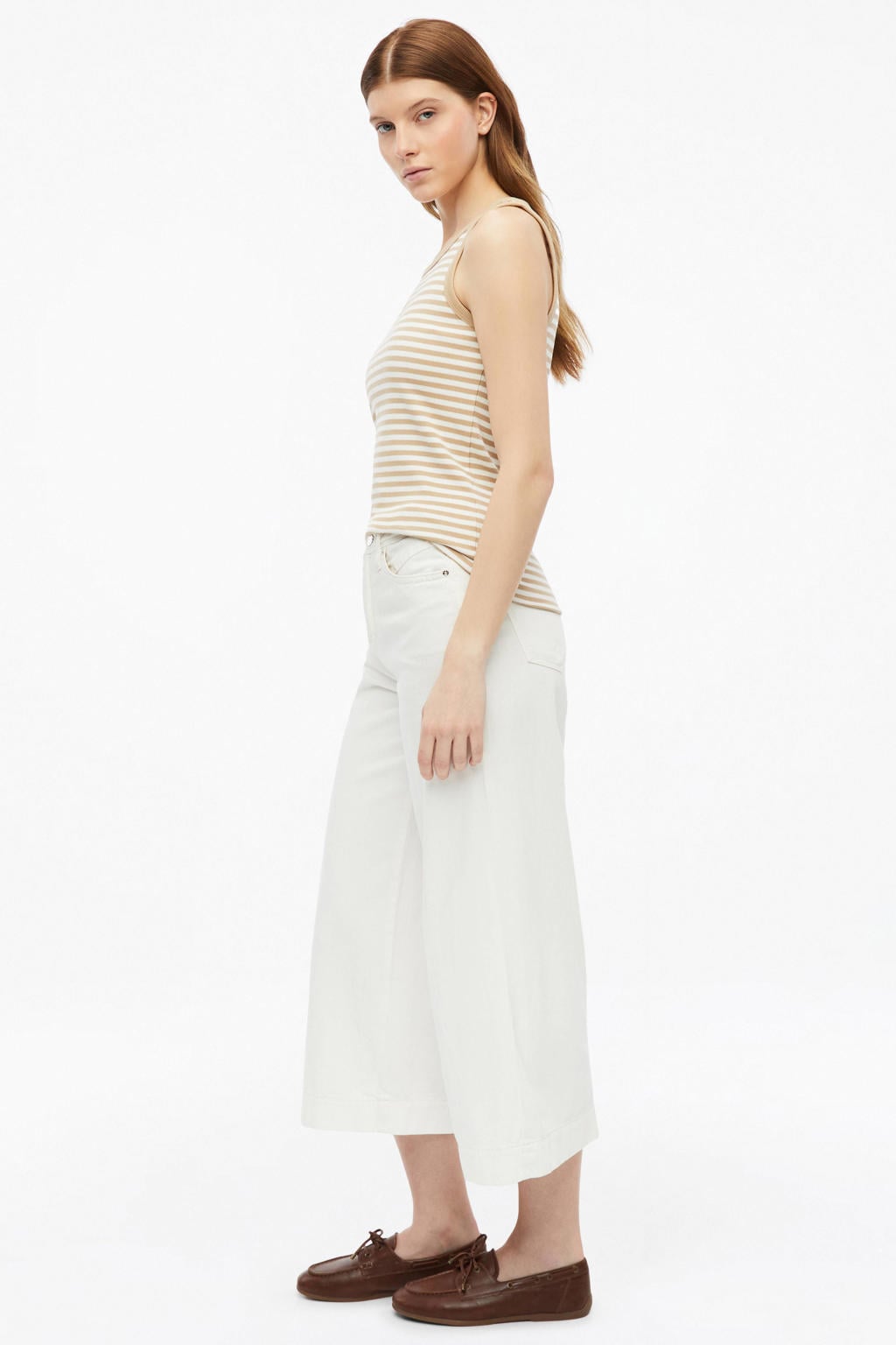 s.Oliver gestreepte top beige