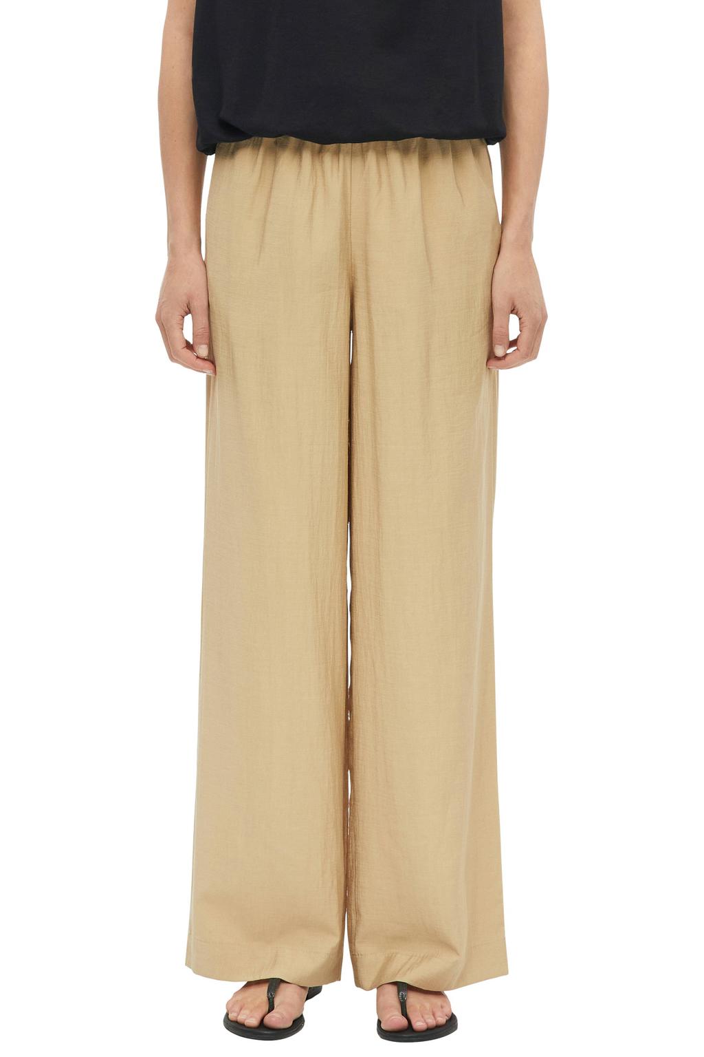 s.Oliver straight high waist broek beige
