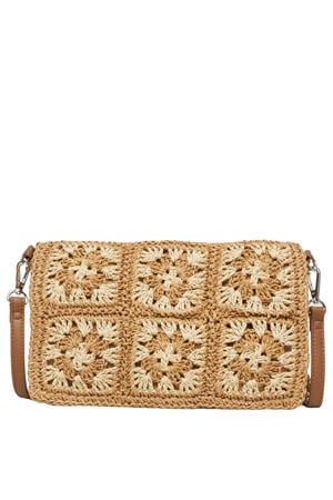 crossbody tas lichtbruin