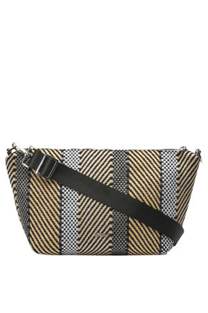crossbody tas zwart/beige