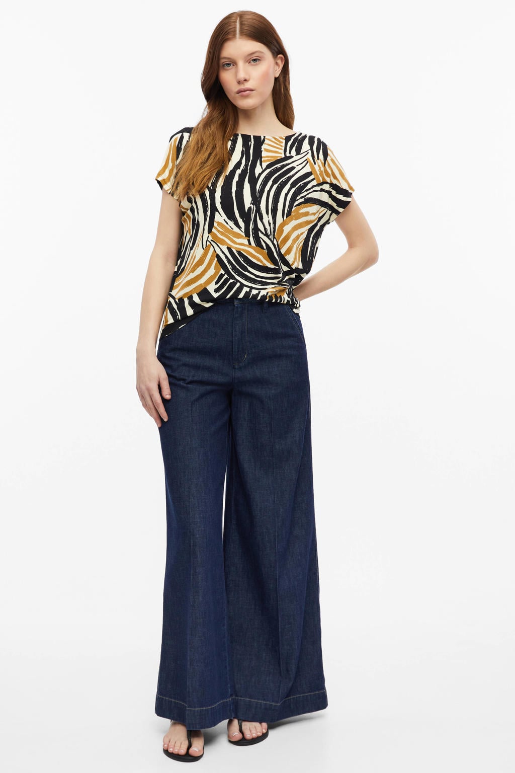 s.Oliver top beige/zwart