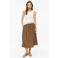 s.Oliver midi rok met linnen - bruin