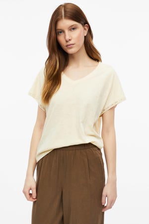 T-shirt lichtgeel