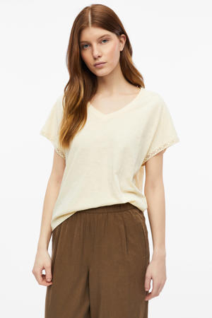 T-shirt lichtgeel