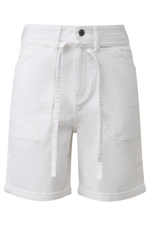 denim wide leg regular waist short wit