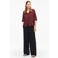 s.Oliver blouse met linnen donkerrood