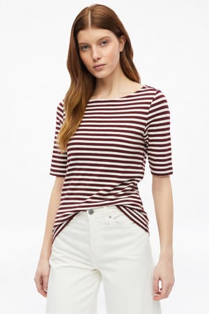 gestreepte top rood