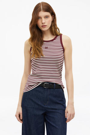 gestreepte top rood
