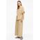 s.Oliver regular fit blouse met vleermuismouwen en tunnelkoord - beige