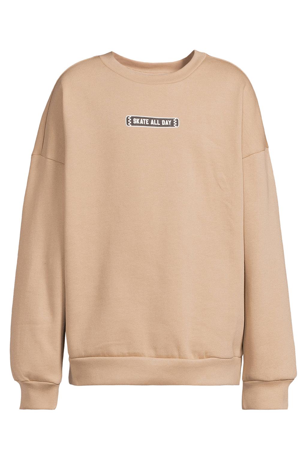 Orange Stars sweater met backprint - beige