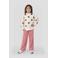 Orange Stars casual broek - lichtroze/ecru