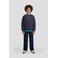 Orange Stars sweater met backprint - donkerblauw