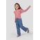 Orange Stars longsleeve met ruches - lichtroze