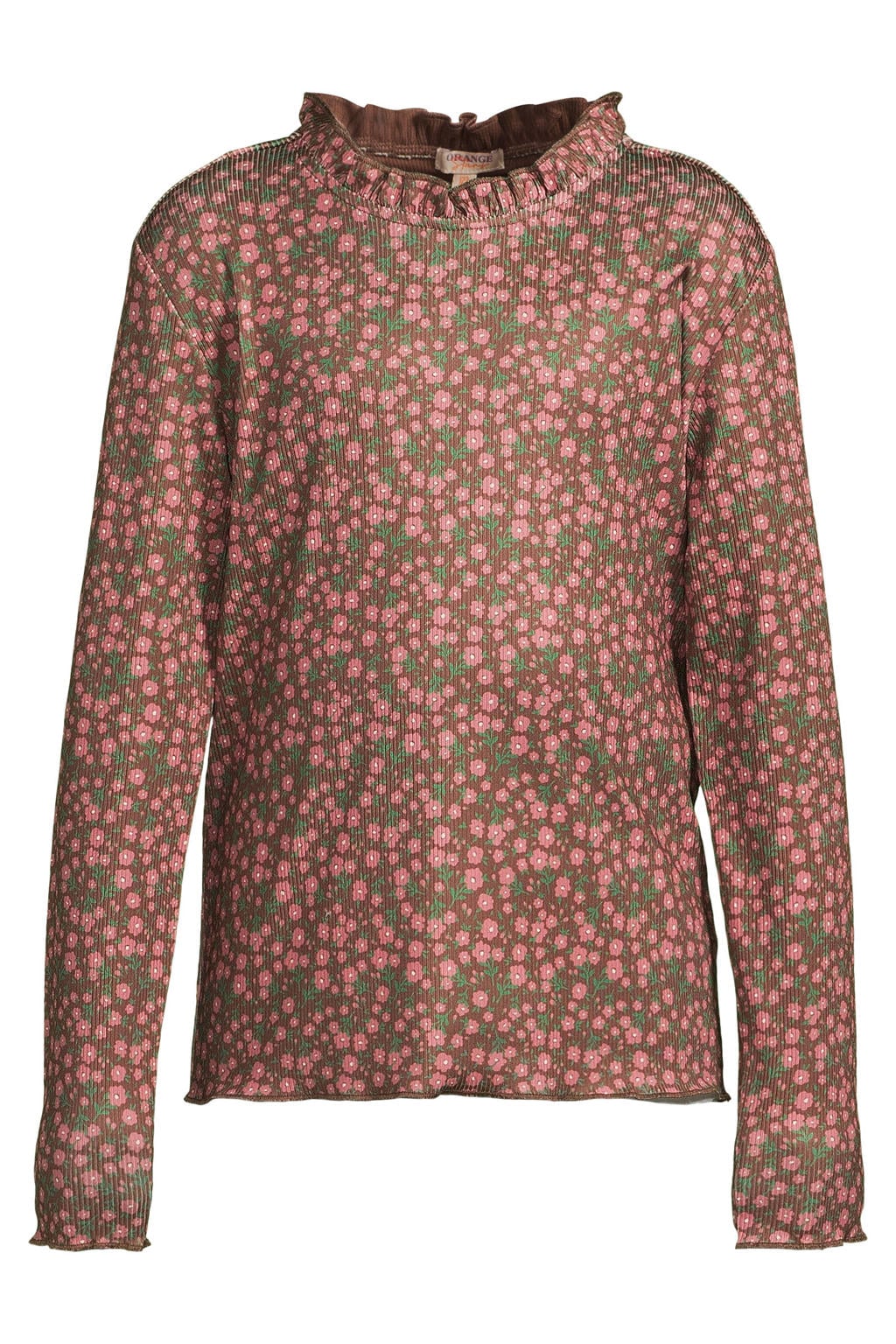 Orange Stars longsleeve met print