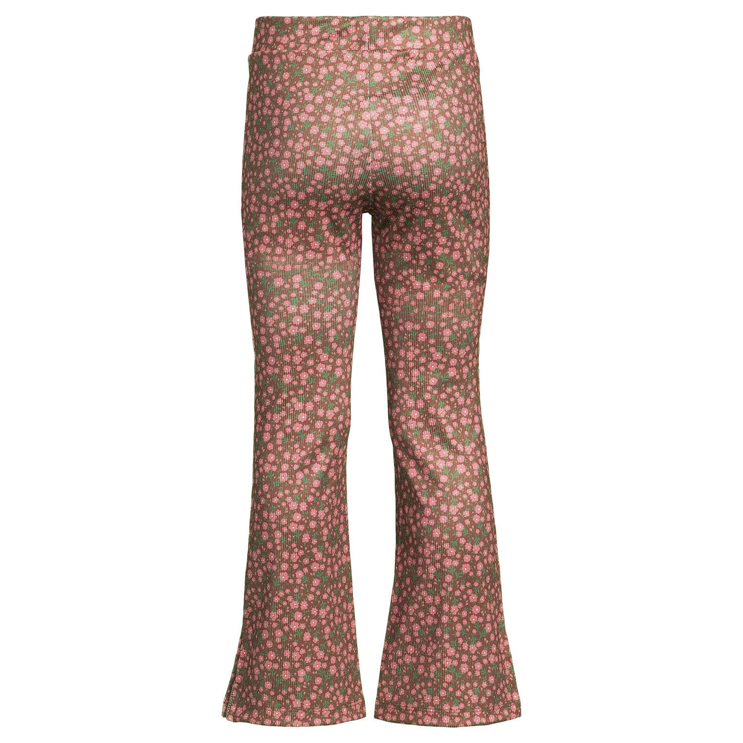 Orange Stars flared broek met print bruin