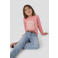 Orange Stars longsleeve met print - roze
