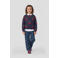 Orange Stars gebreide trui met print - donkerblauw/rood/groen
