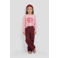 Orange Stars longsleeve met print - lichtroze
