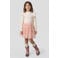 Orange Stars midi tule rok met glitters en print - lichtroze
