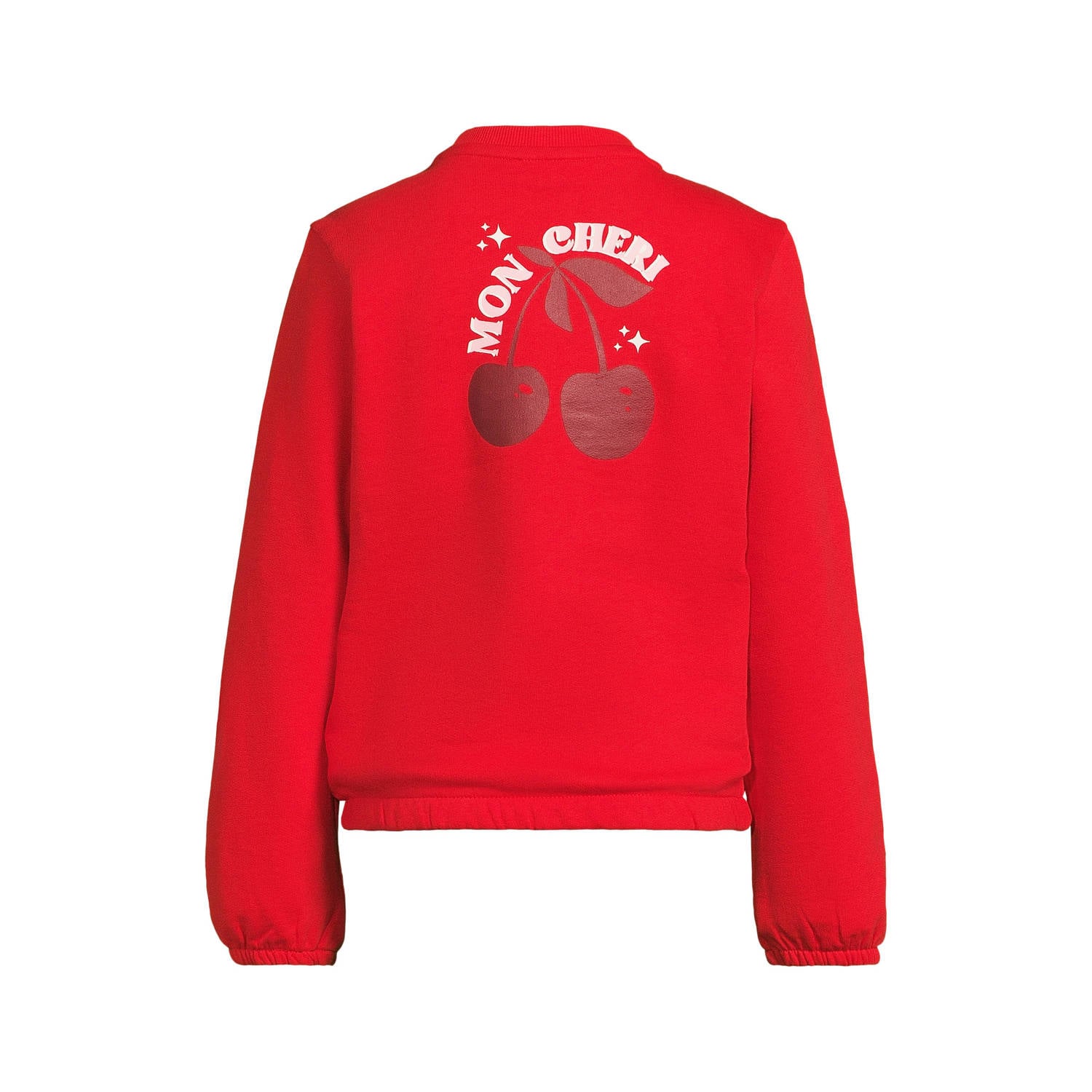 Orange Stars sweater met backprint rood