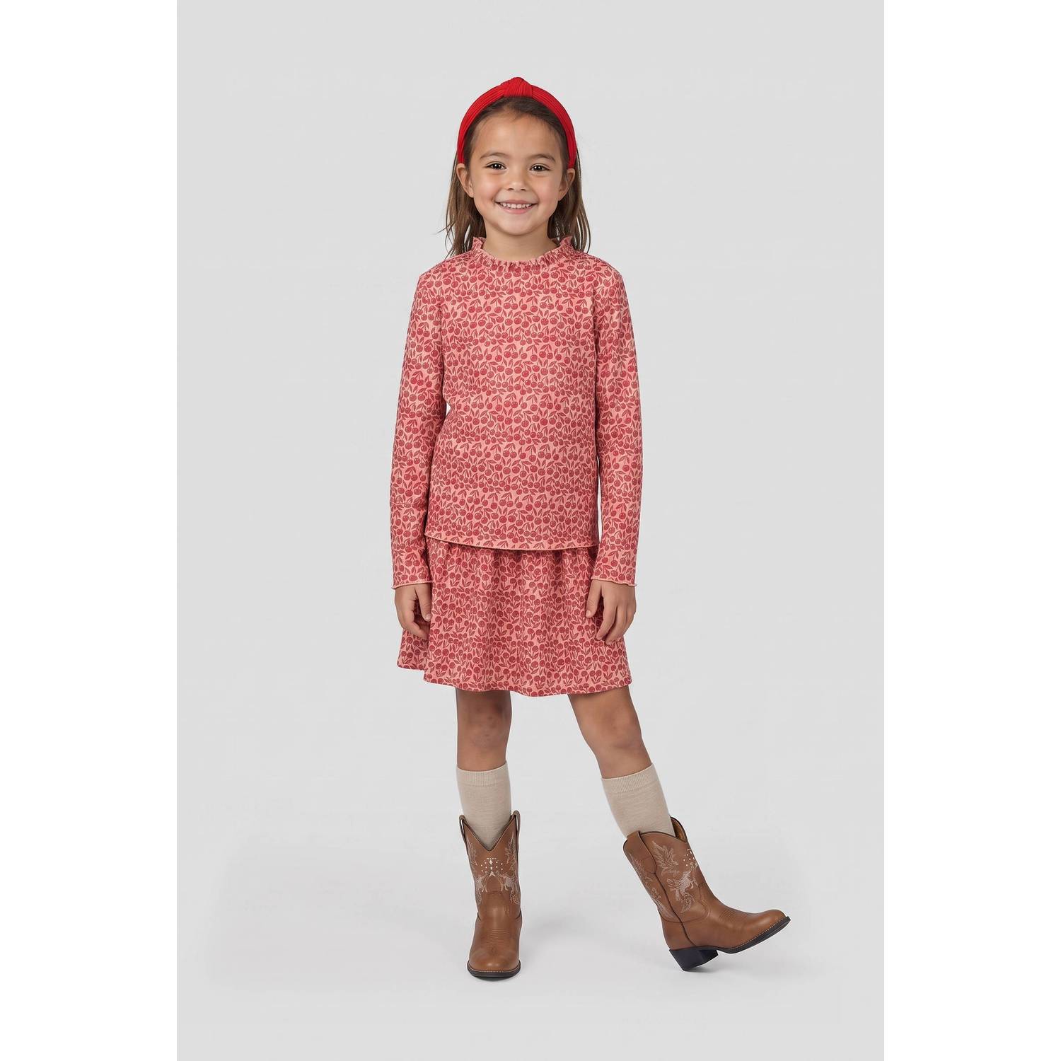 Orange Stars longsleeve met print roze