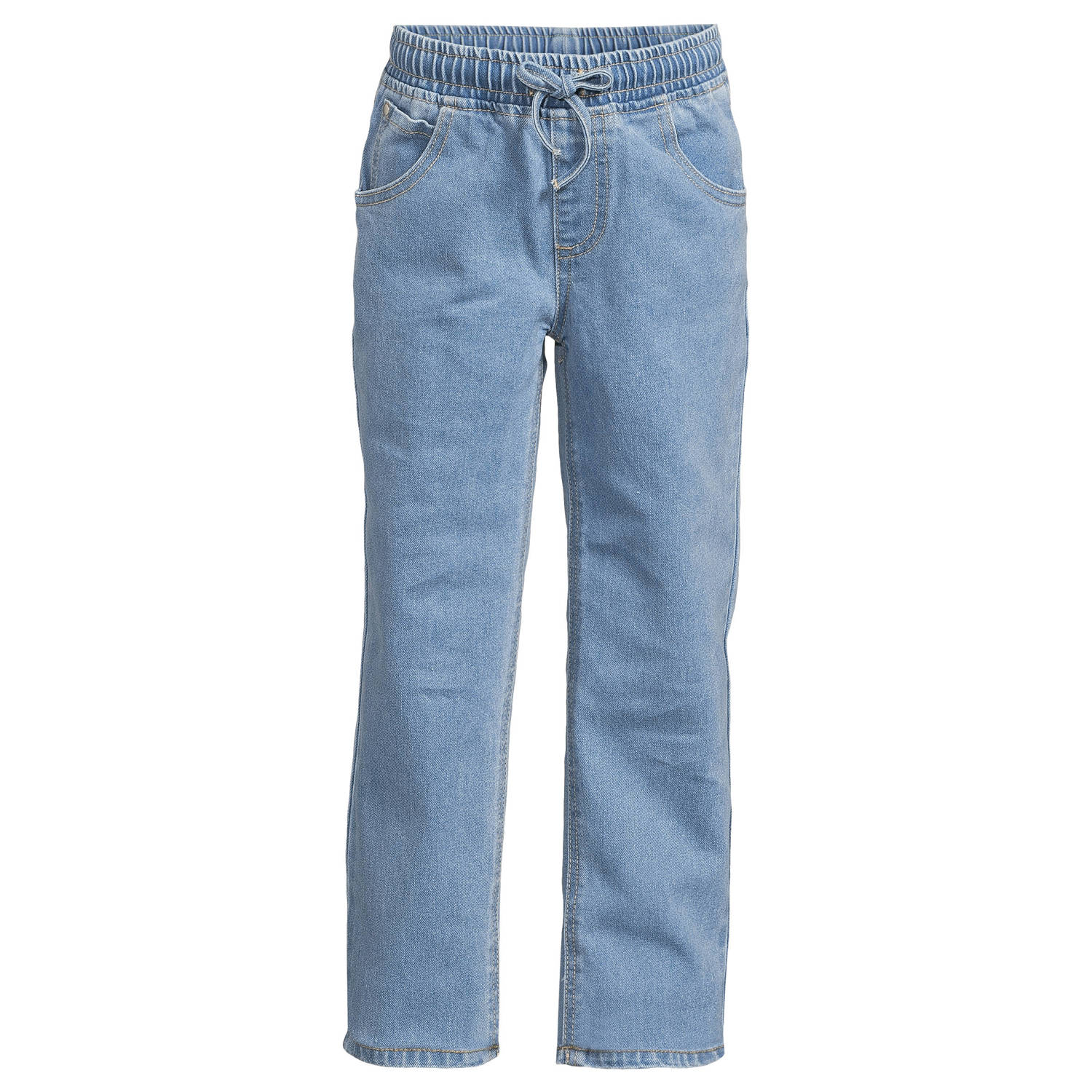 Orange Stars straight leg jeans lichtblauw