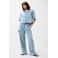 Catwalk Junkie denim wide leg high waist broek light blue denim