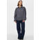 PIECES geruite blouse - donkerblauw