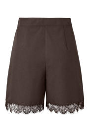 thumbnail: PIECES straight high waist casual short bruin