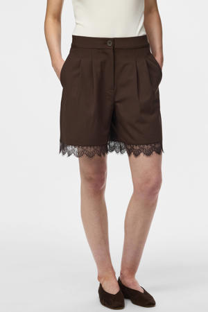 straight high waist casual short bruin
