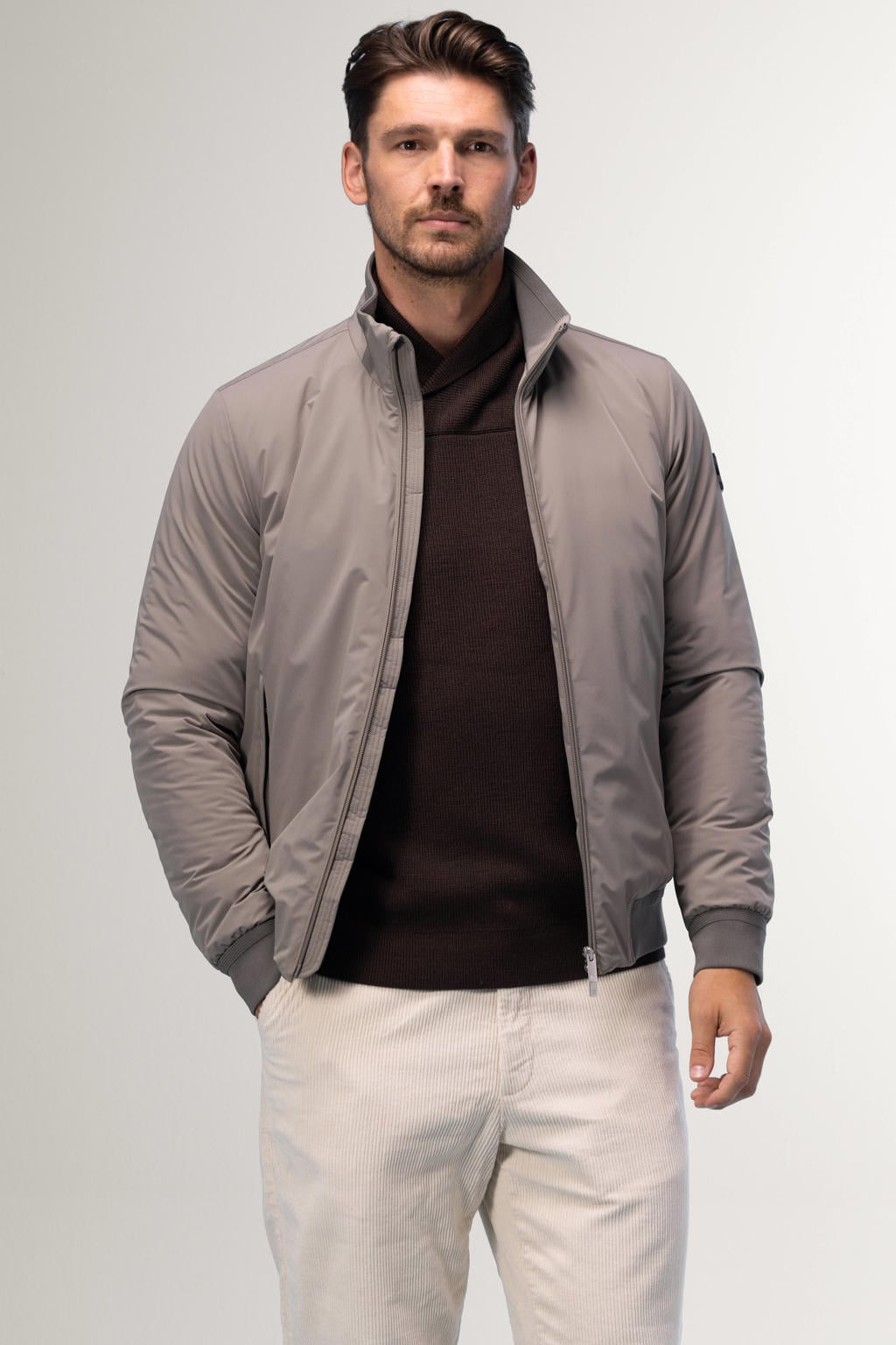 Agiato tussenjas - taupe