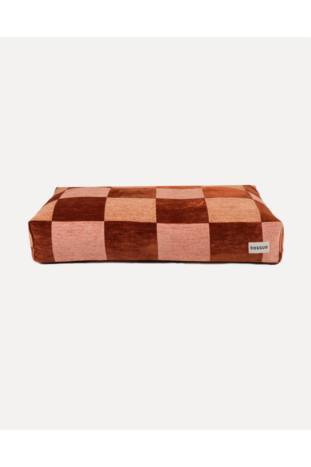 Dogguo Hondenkussen BLOCK-BED-BROWN/BEIGE/PEACH-XL