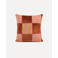 Dogguo Sierkussen  BLOCK-CUSHION-BROWN/BEIGE/PEACH (50X50 cm)