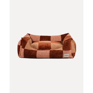 Hondenmand BLOCK-SOFA-BROWN/BEIGE/PEACH-L