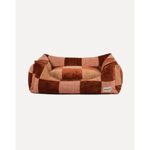 Hondenmand BLOCK-SOFA-BROWN/BEIGE/PEACH-L