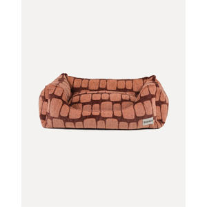 Hondenmand STAPLE-STONES-SOFA-BROWN/PEACH-L