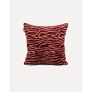 Sierkussen  ETHNIC-CUSHION-BORDEAUX/PEACH (50X50 cm)
