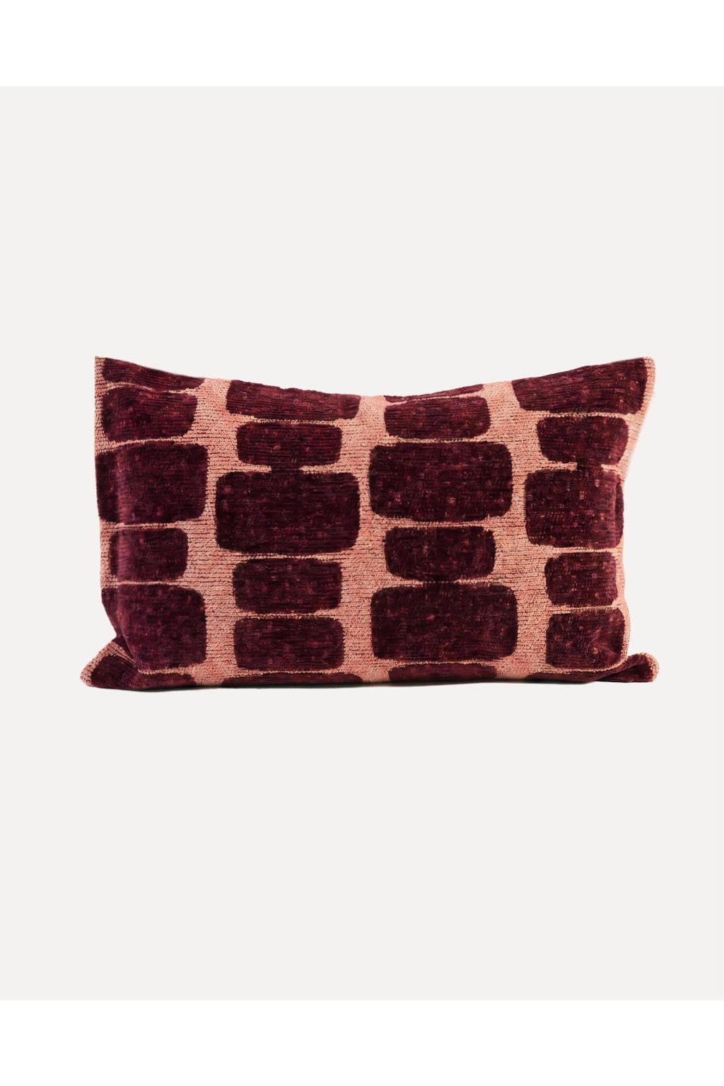 Dogguo Sierkussen STAPLE-STONE-CUSHION-PEACH/BORDEAUX (60X40 cm)