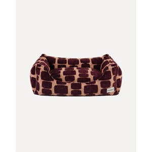 Hondenmand STAPLE-STONES-SOFA-PEACH/BORDEAUX-L