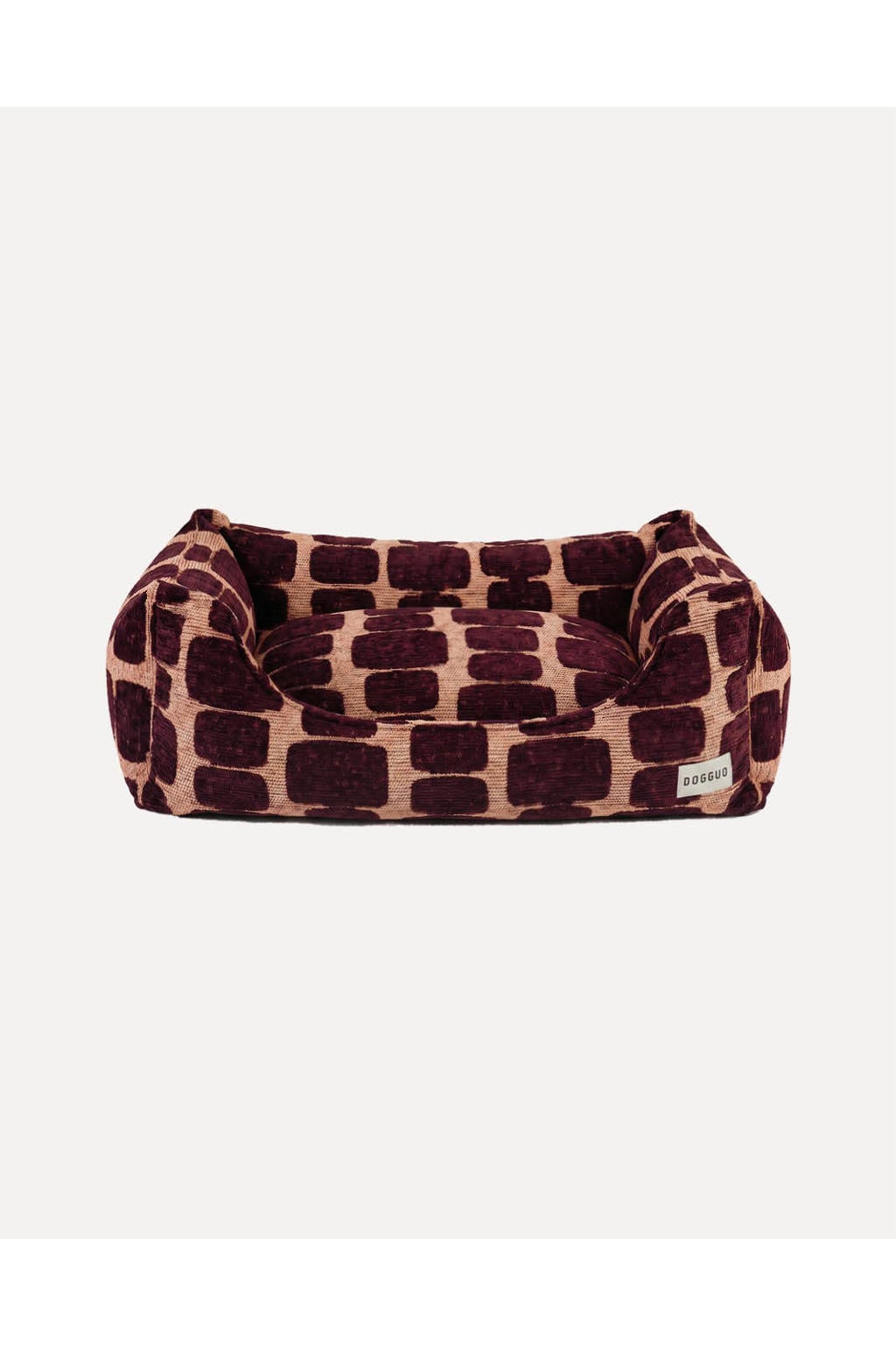 Dogguo Hondenmand STAPLE-STONES-SOFA-PEACH/BORDEAUX-L