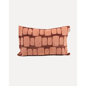 Sierkussen STAPLE-STONE-CUSHION-BROWN/PEACH (60X40 cm)