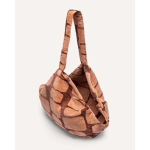 Honden draagtas / katten draagtas STAPLE-STONES-CARRIER-BROWN/PEACH