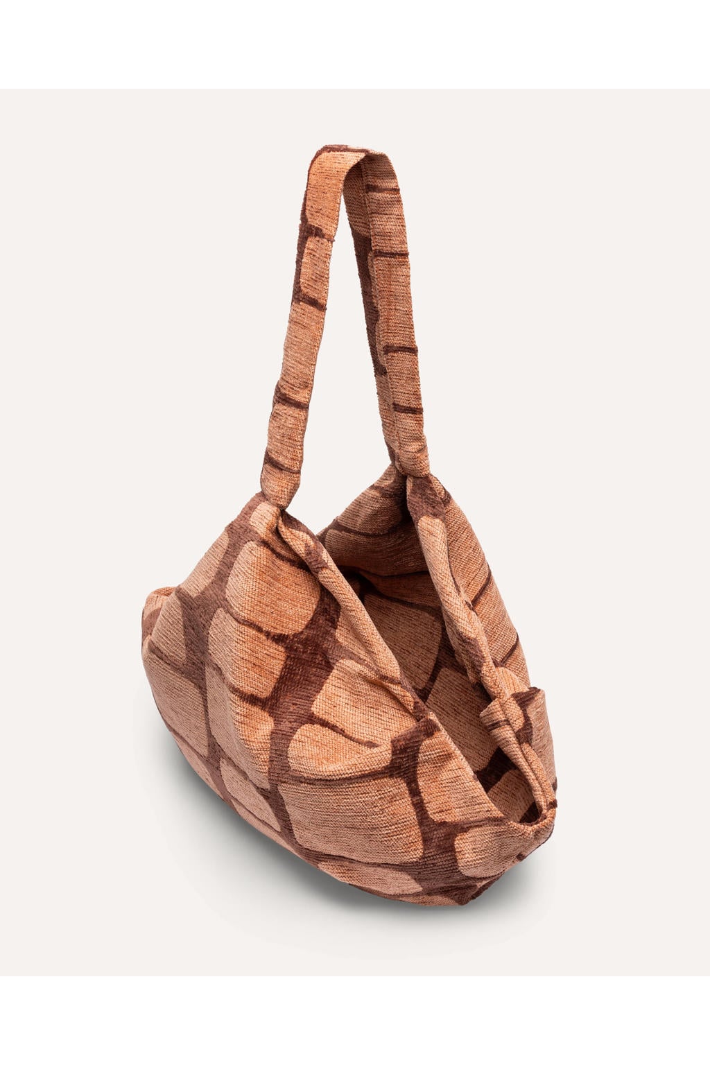 Dogguo Honden draagtas / katten draagtas STAPLE-STONES-CARRIER-BROWN/PEACH