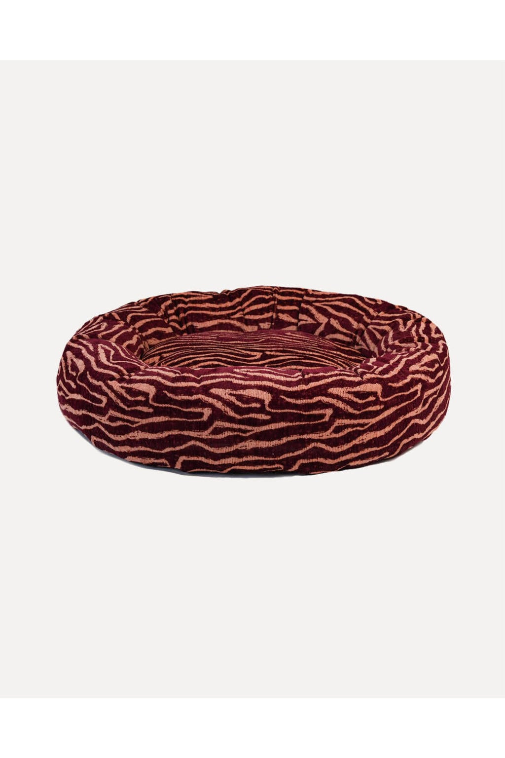 Dogguo Hondenmand rond ETHNIC-ROUND-BED-BORDEAUX/PEACH-M